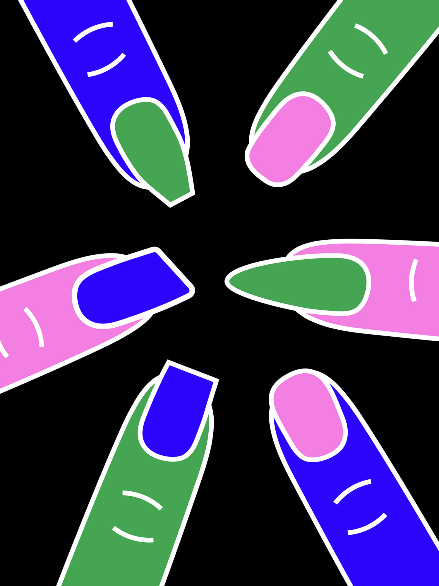 como fazer unha stiletto em casa passo a passo