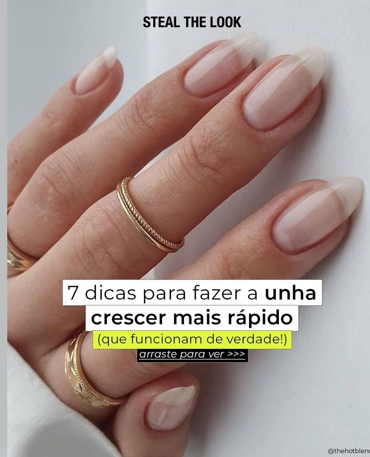 rotina para unhas grandes e saudáveis
