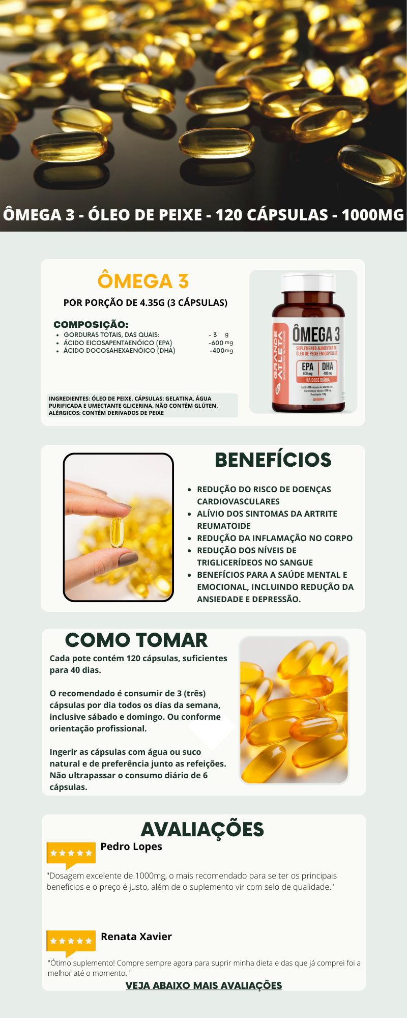 ômega 3 para que serve