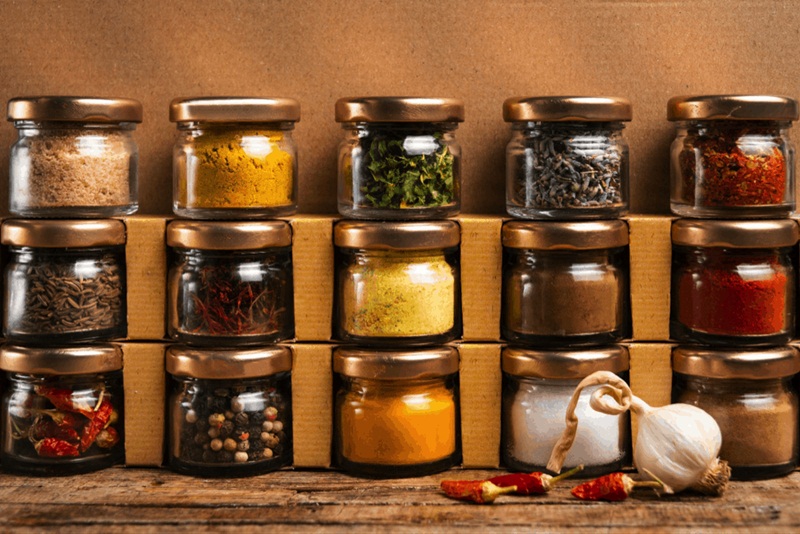 organizar potes de tempero