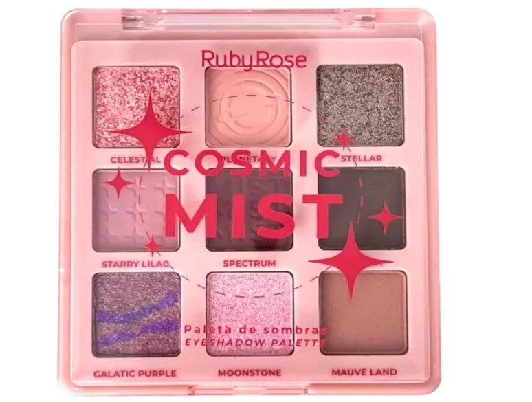 paleta de maquiagem ruby rose