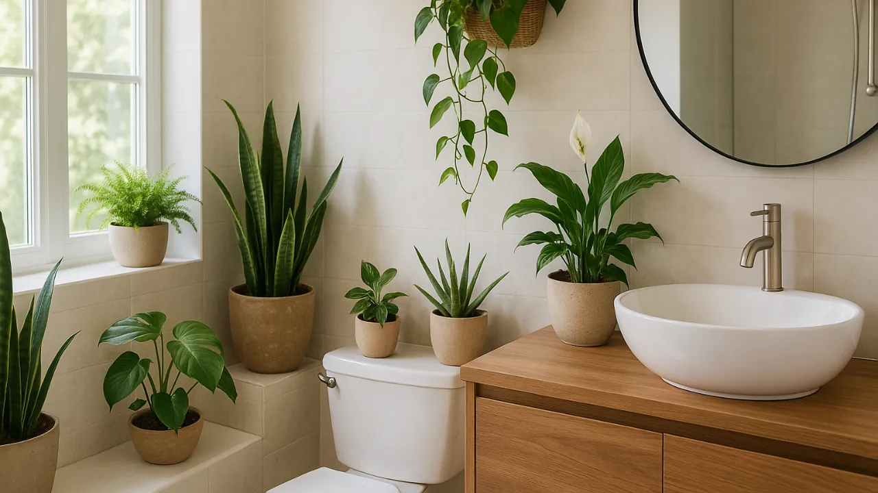 plantas fáceis de cuidar banheiro