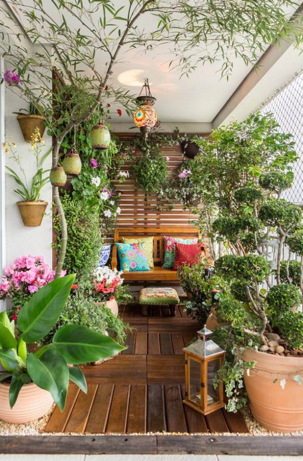 plantas para jardim de inverno com balanço