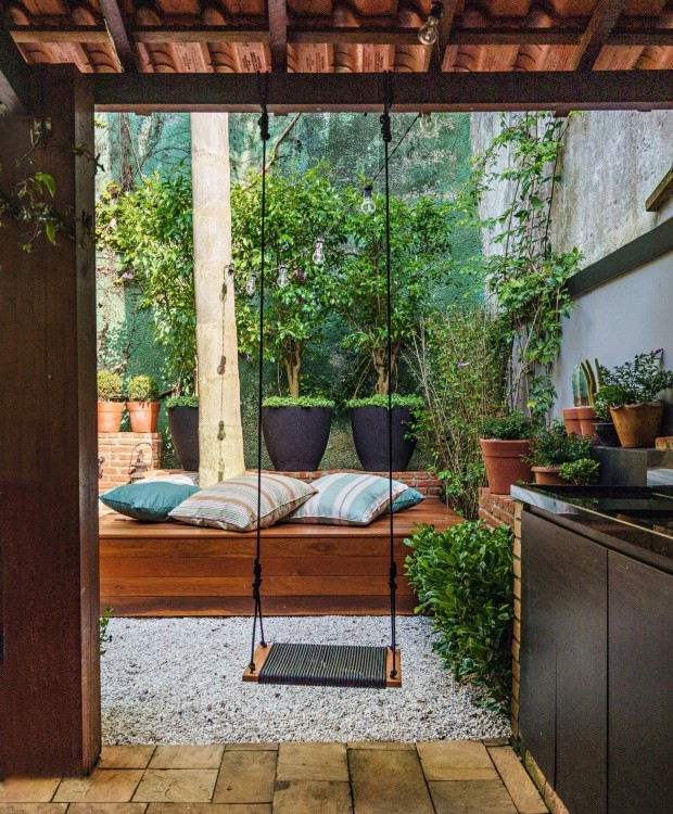 plantas para jardim de inverno com balanço