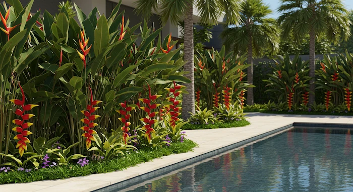 plantas para borda de piscina