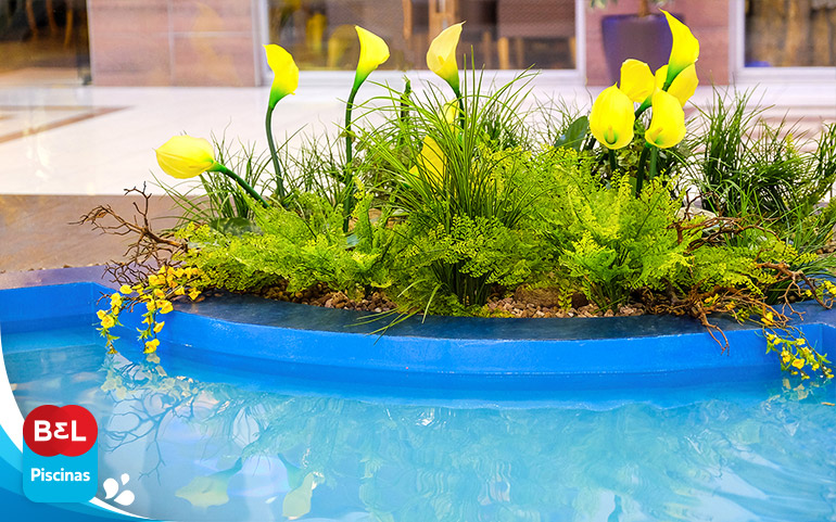 plantas para piscina com sol pleno