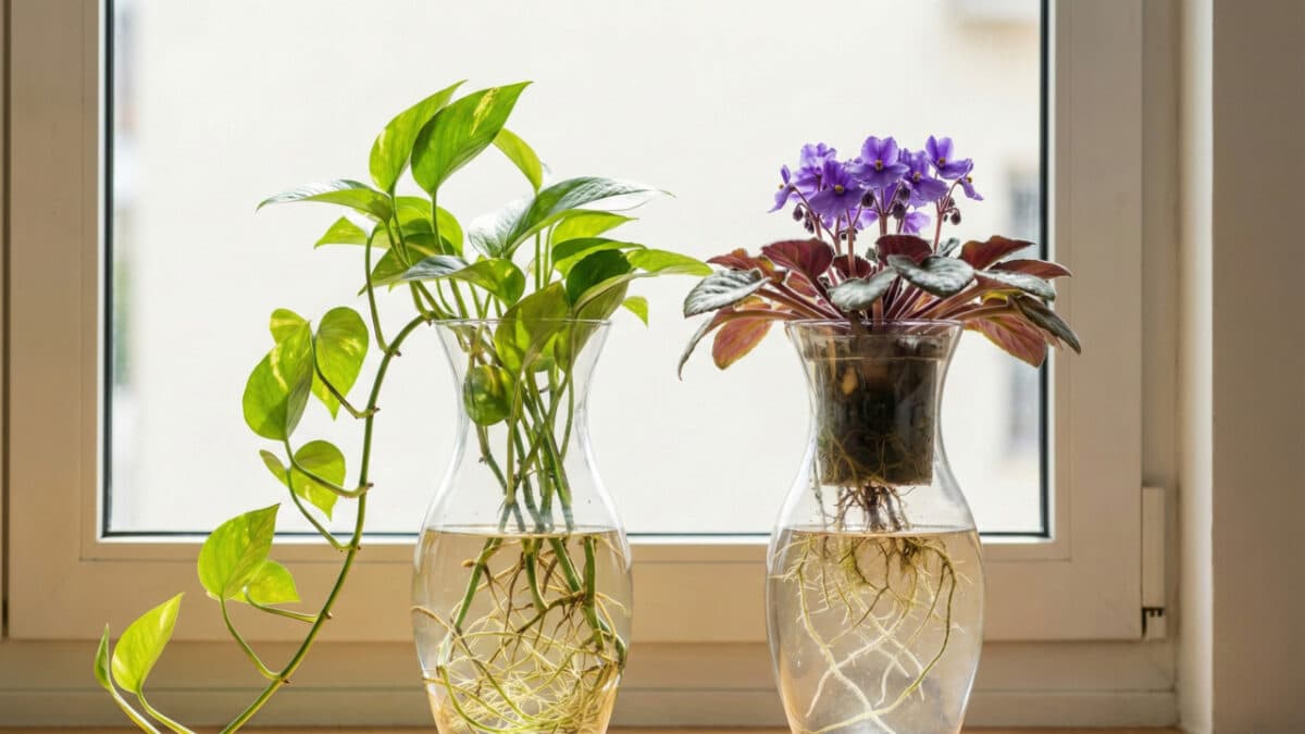 plantas que crescem na água