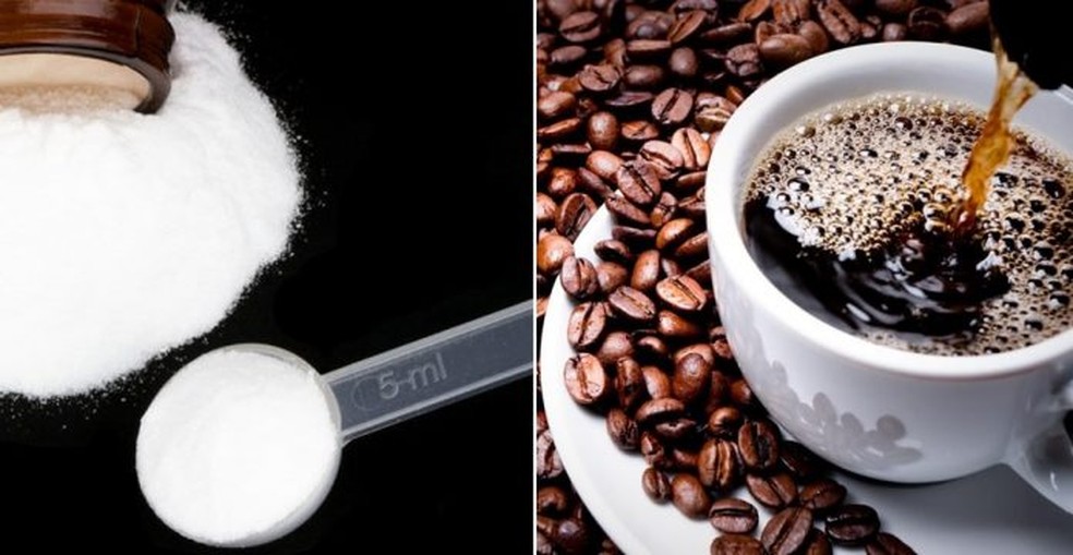 pode tomar creatina com café