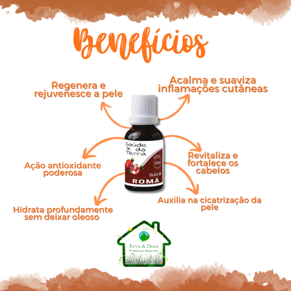 propriedades da romã para a pele