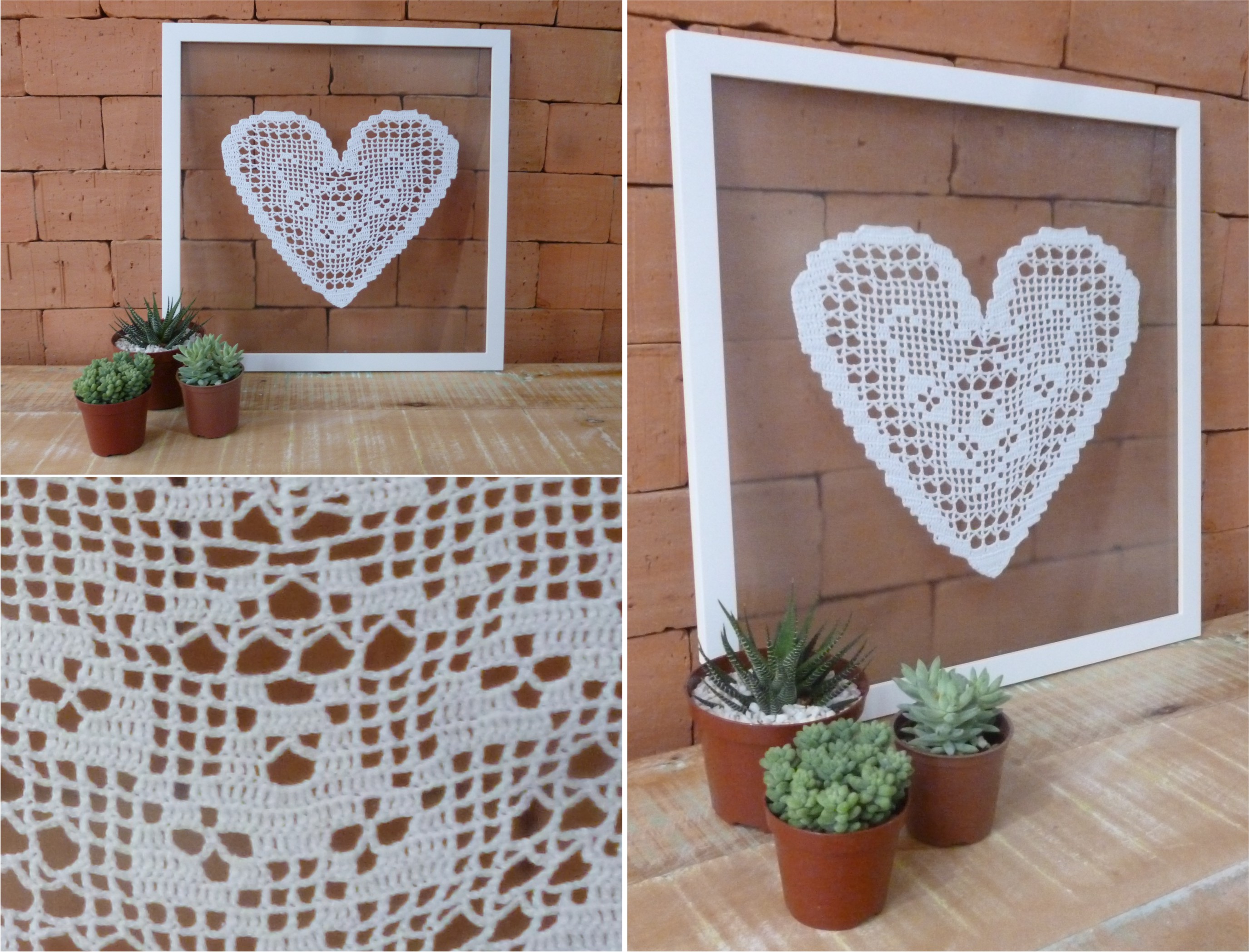 quadro croche parede barato onde comprar