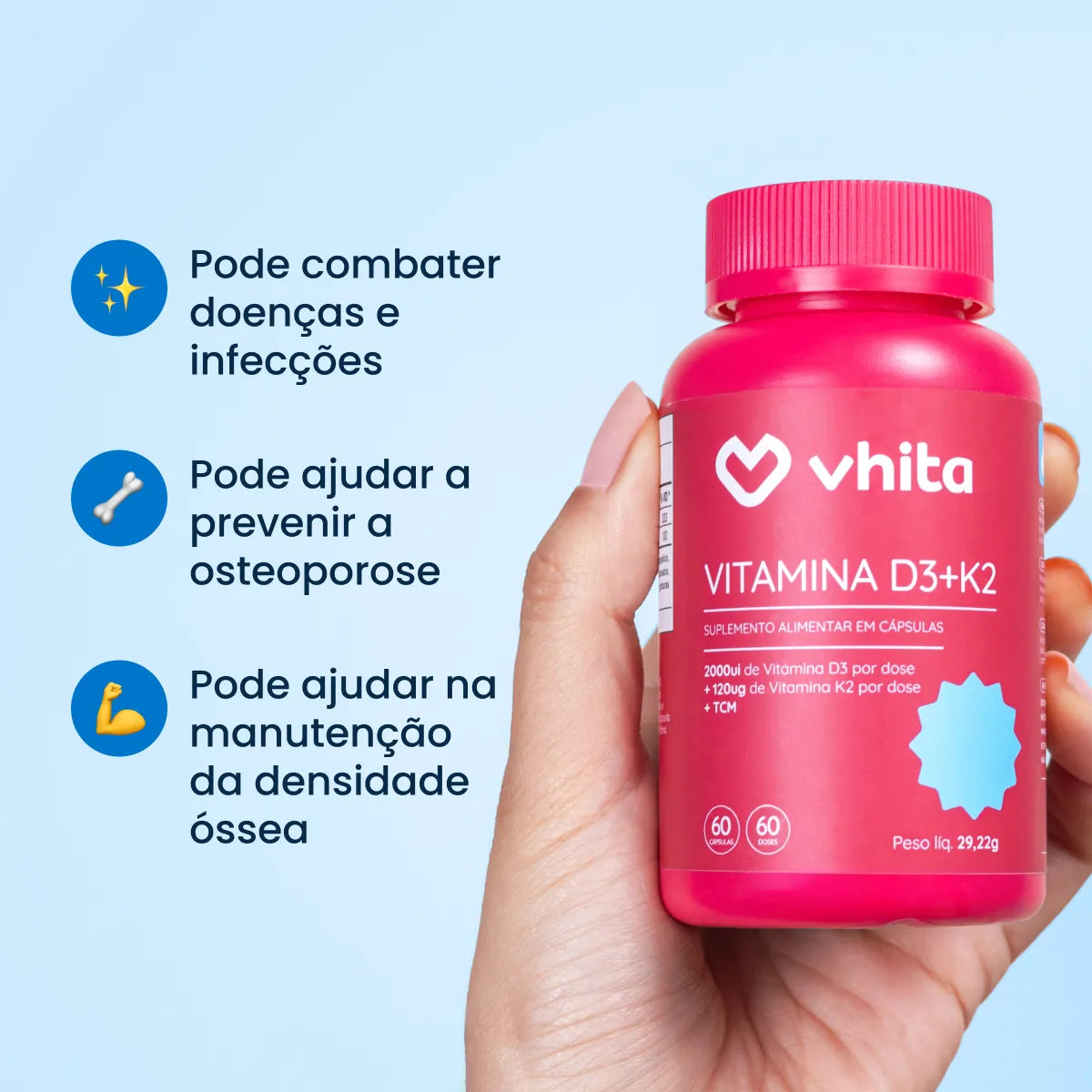 melhor horário para tomar vitamina d3 e k2