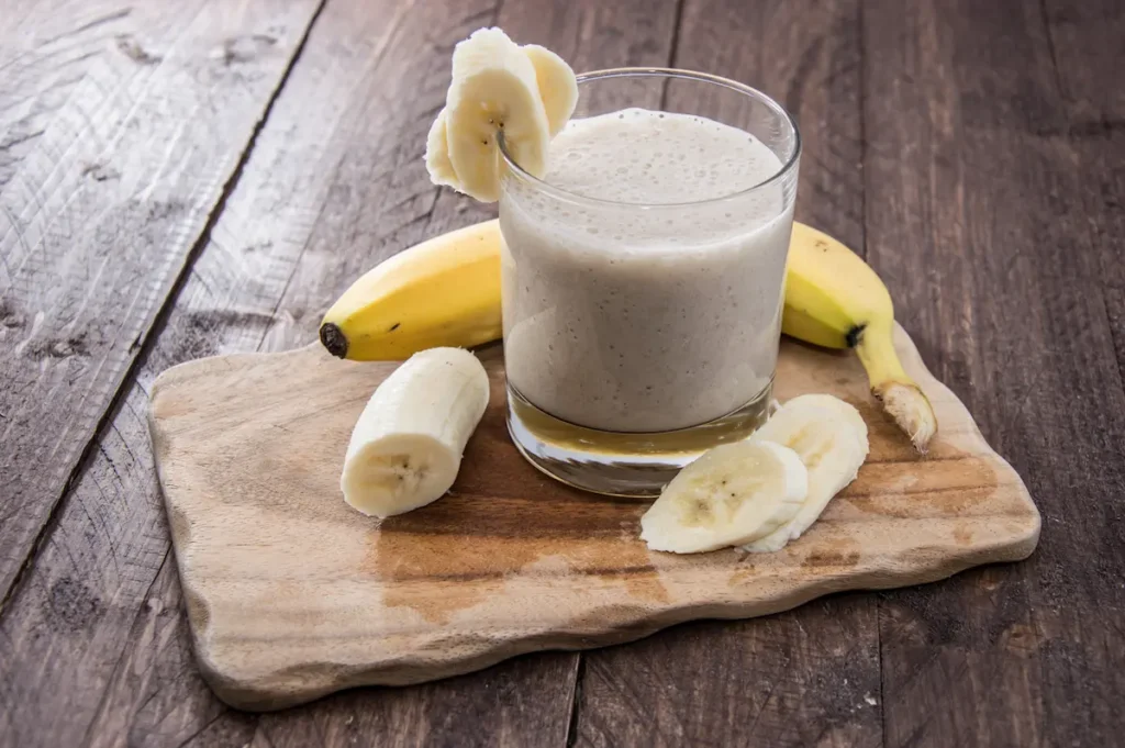 Vitamina de banana com aveia calorias