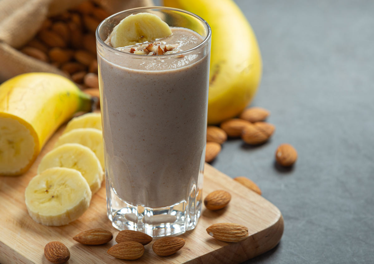 Vitamina de banana com maçã calorias