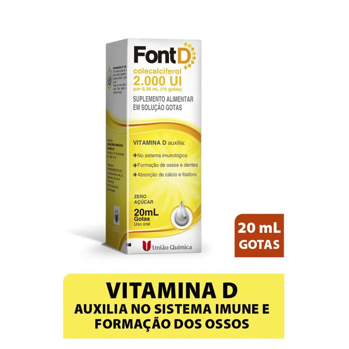 quantas gotas de vitamina d 1000ui
