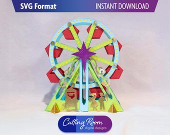 roda gigante decoração mdf ou acrílico qual melhor