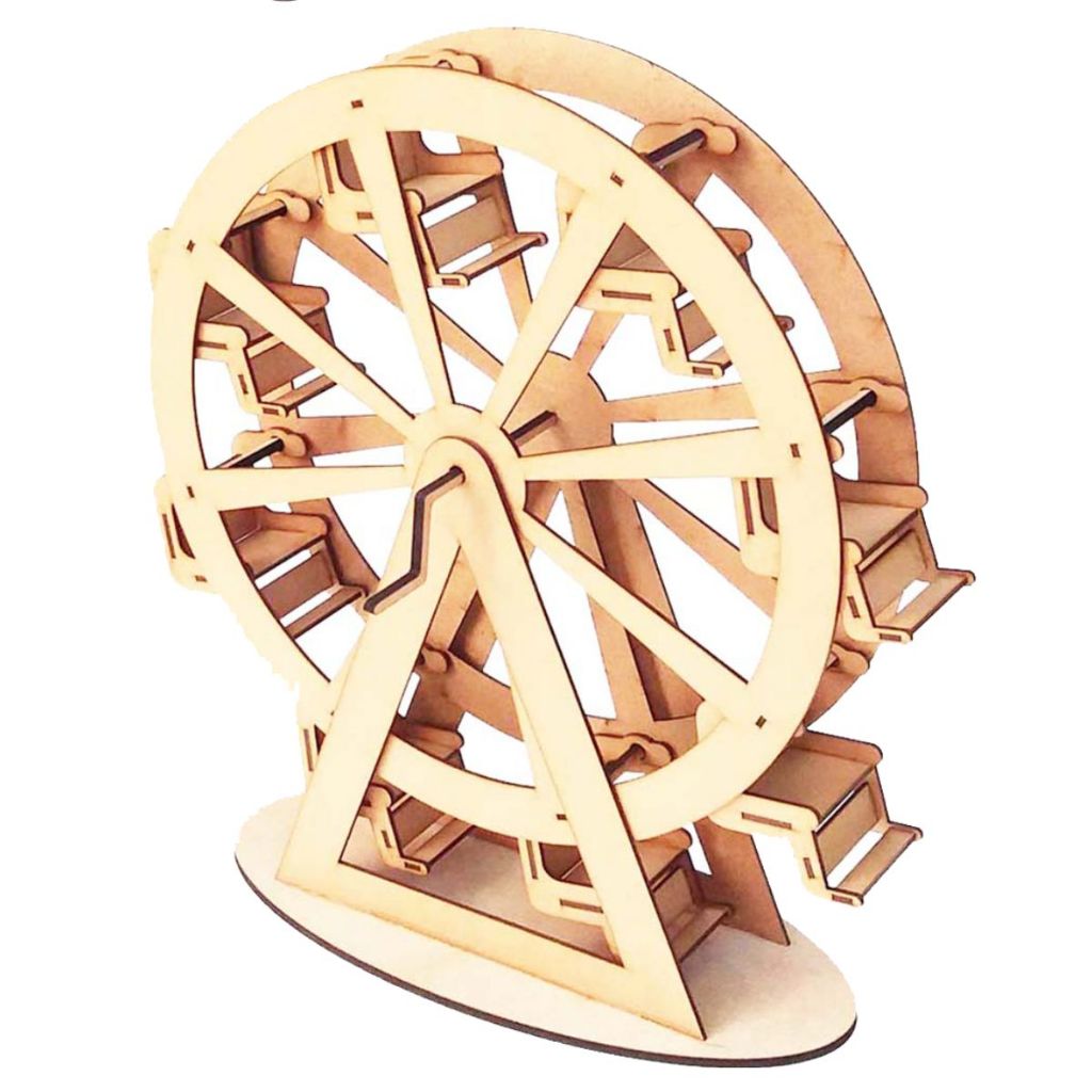 roda gigante decoração mdf ou acrílico qual melhor