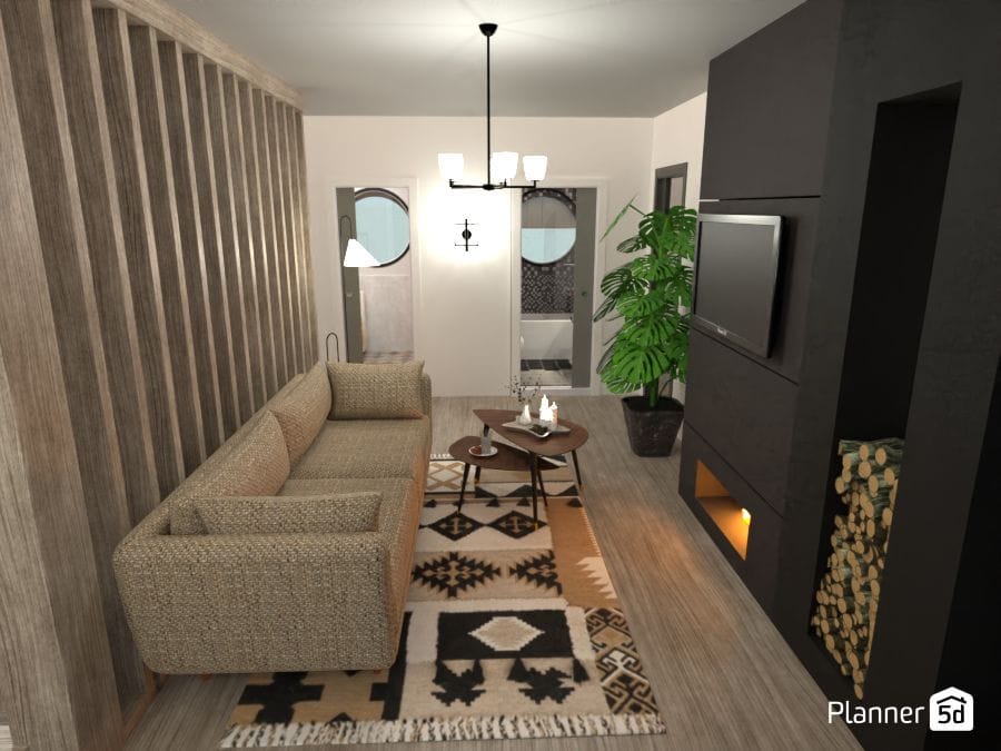 sala de estar decoração simples