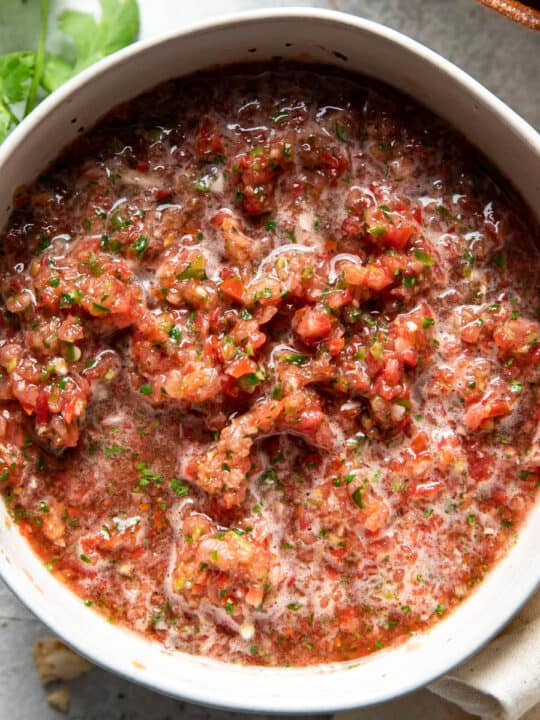 salsa fresca ou congelada