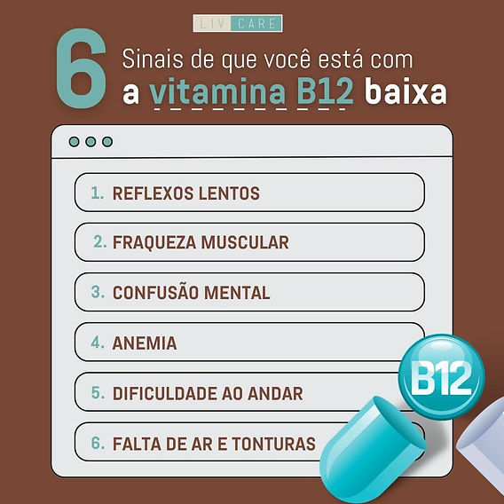 vitamina b12 baixa vs anemia