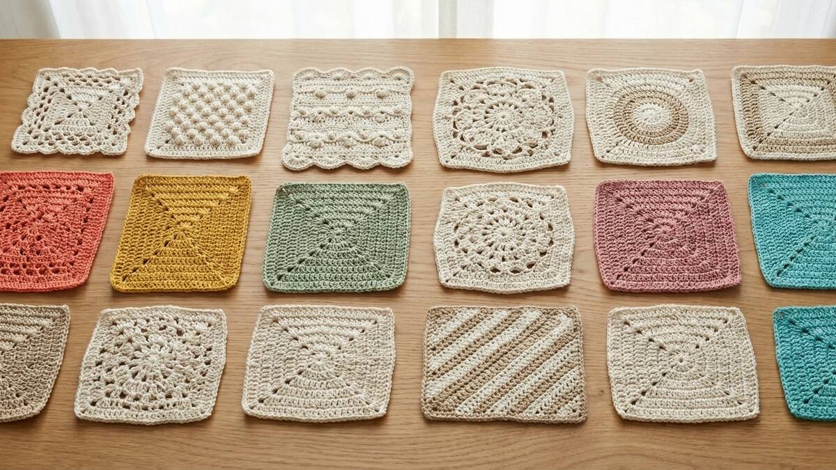 ideias criativas para usar squares de croche