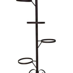 suporte de ferro para plantas de chão com rodinhas
