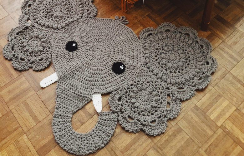 ideias de tapete de croche infantil para quarto de bebe