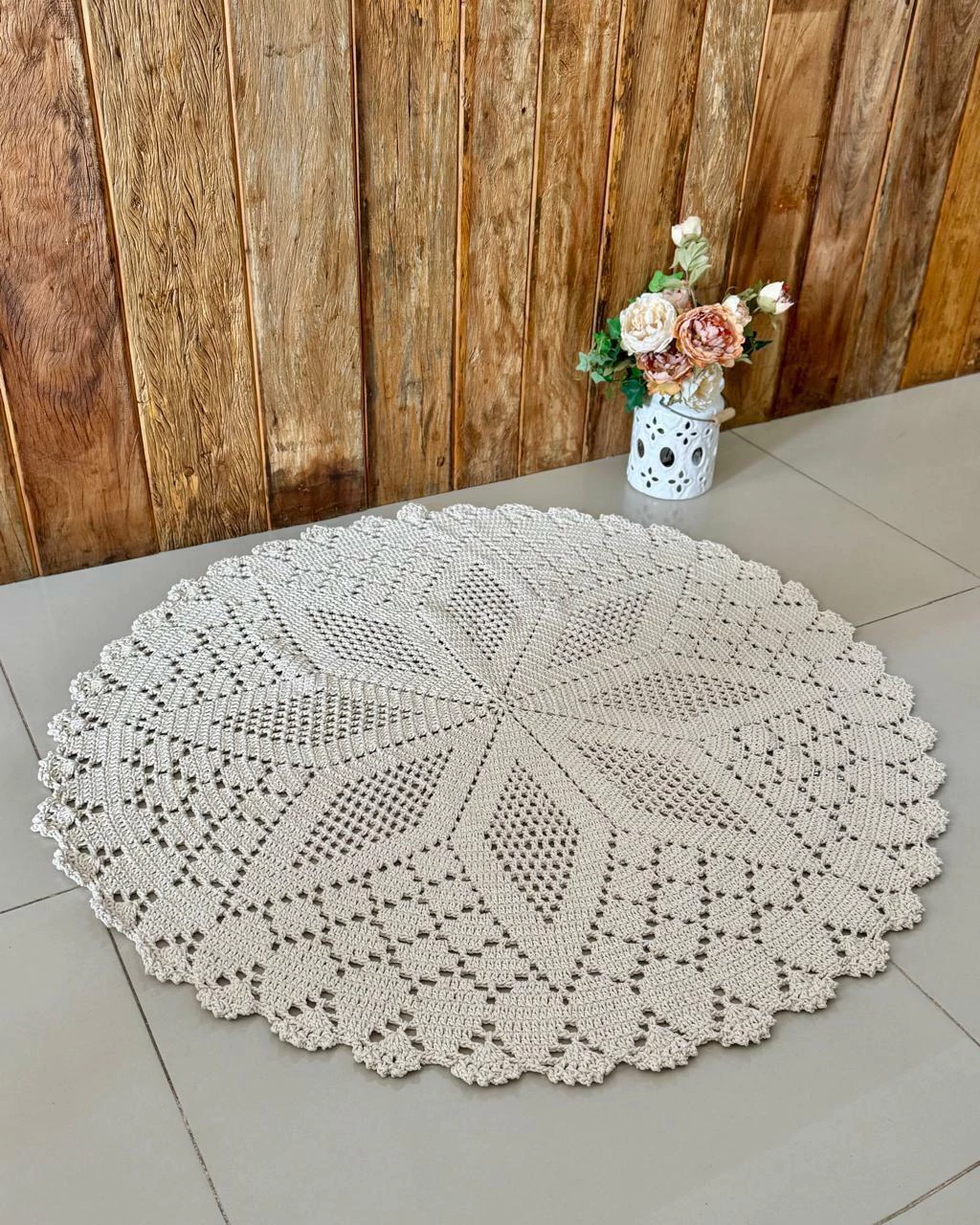 tapete redondo croche ou quadrado qual melhor para sala