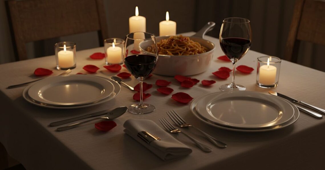 5 ideias de decoração para um jantar romântico