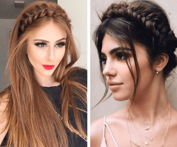 melhores tranças para rosto redondo fotos