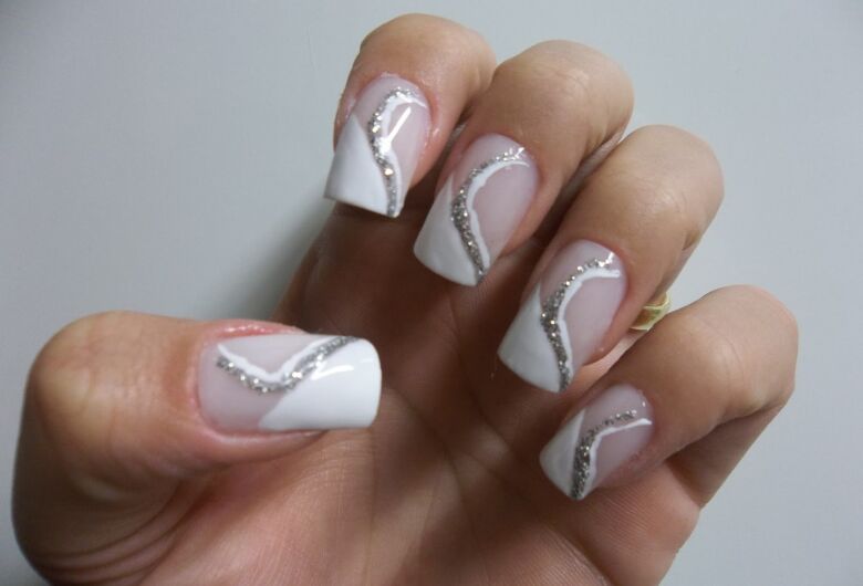 unha decorada natal e reveillon formato bailarina