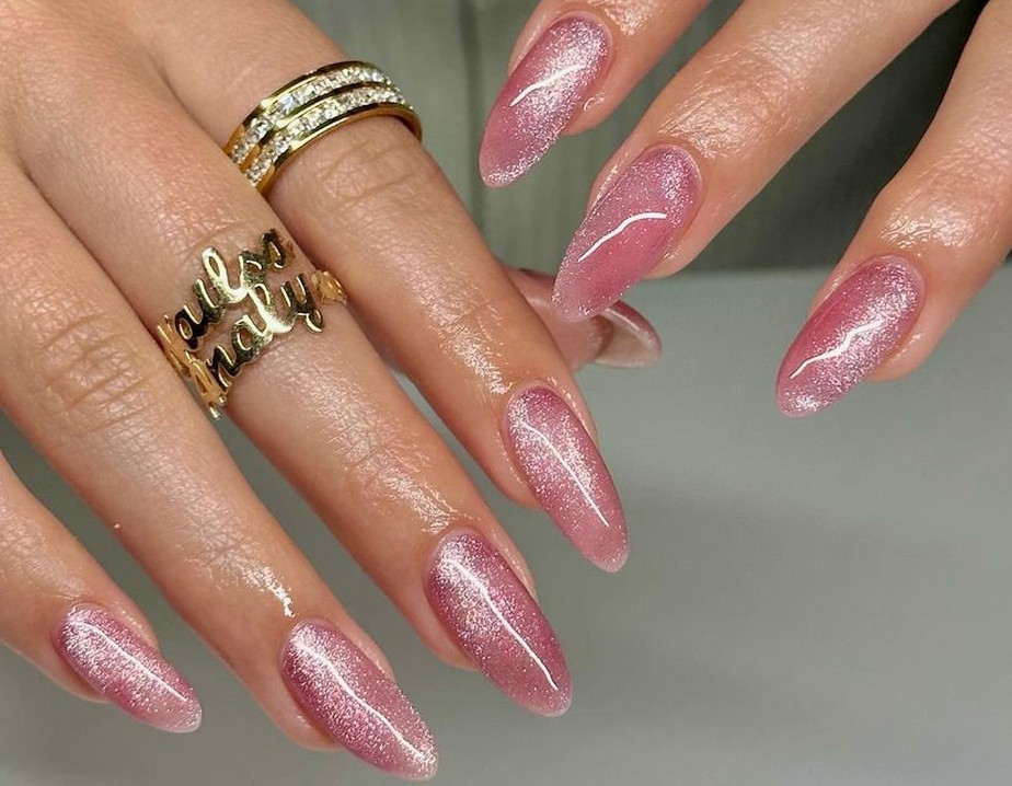 50 ideias de unha renda com glitter para festas