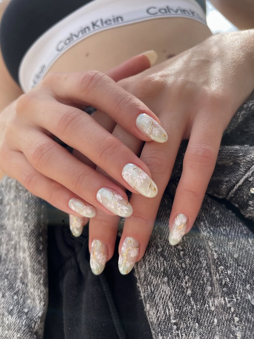 unhas de gel para natal e ano novo