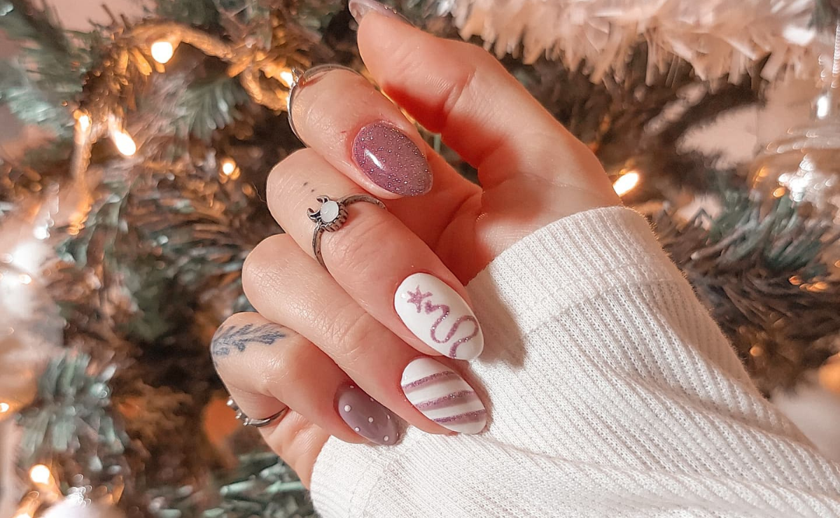 unhas de gel ou fibra de vidro para festas