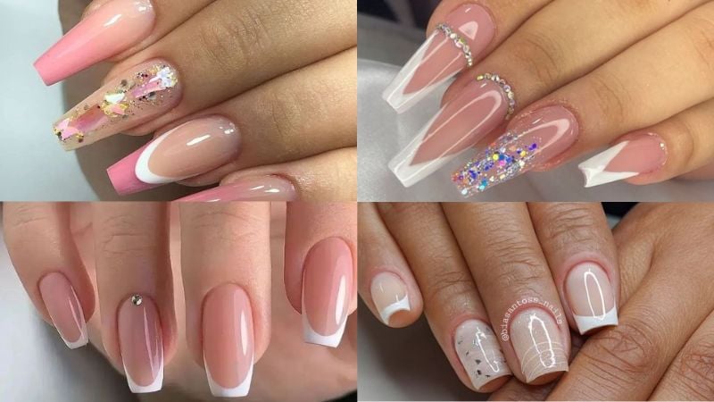 francesinha minimalista unhas gel curtas