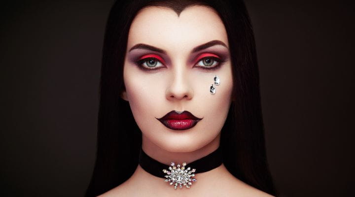 ideias maquiagem vampira halloween