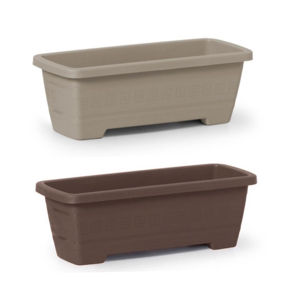 Vaso retangular para plantas naturais