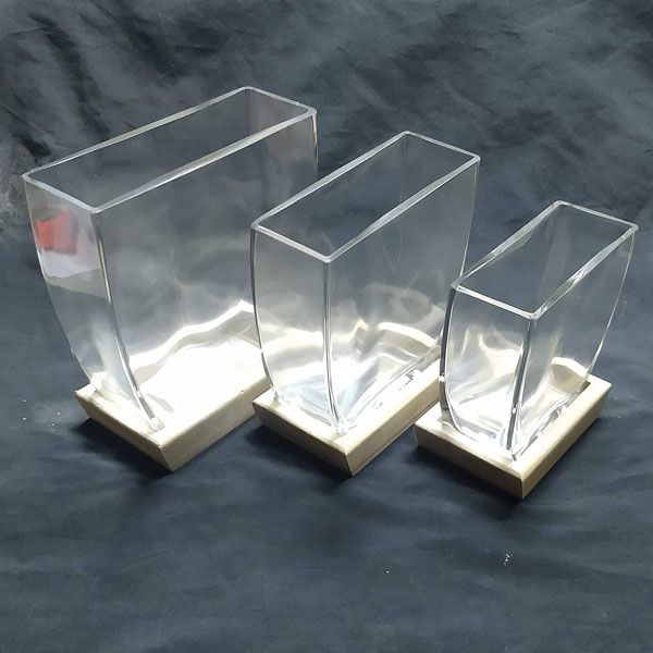 Vaso retangular decorativo