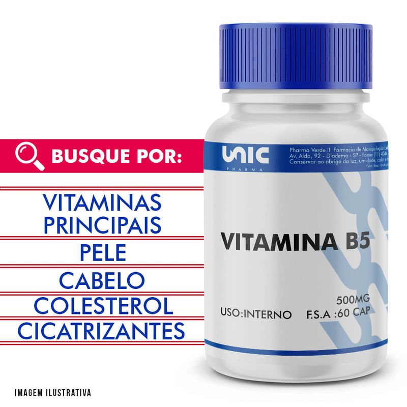 vitamina b5 para que serve na pele