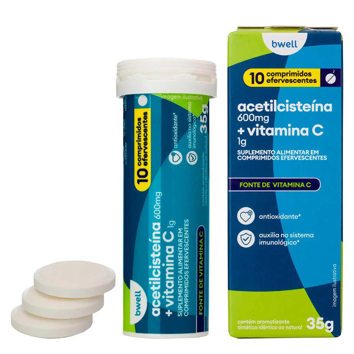 vitamina c com acetilcisteína para que serve