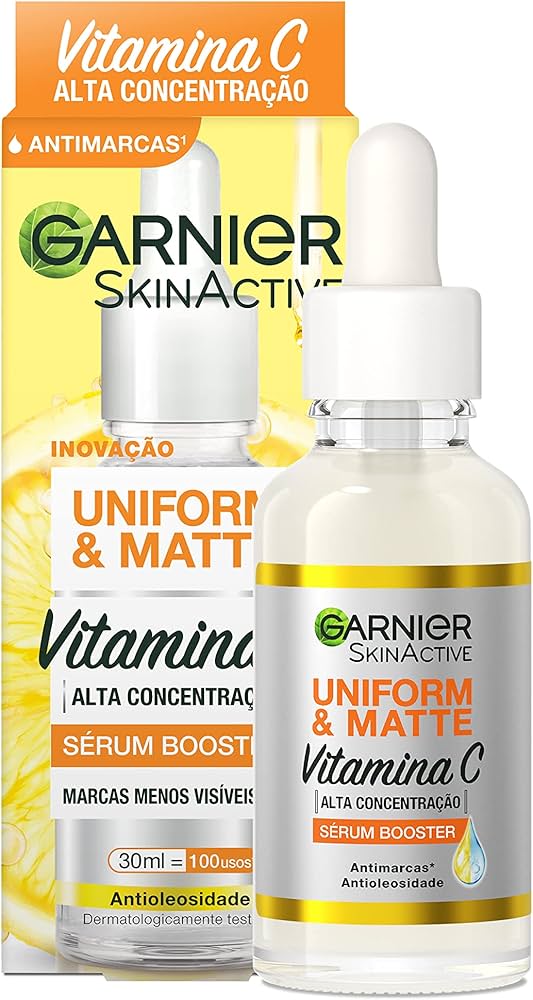 Sérum Garnier Uniform & Matte Vitamina C 30ml