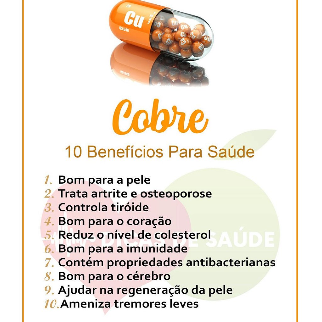 vitamina cobre para que serve