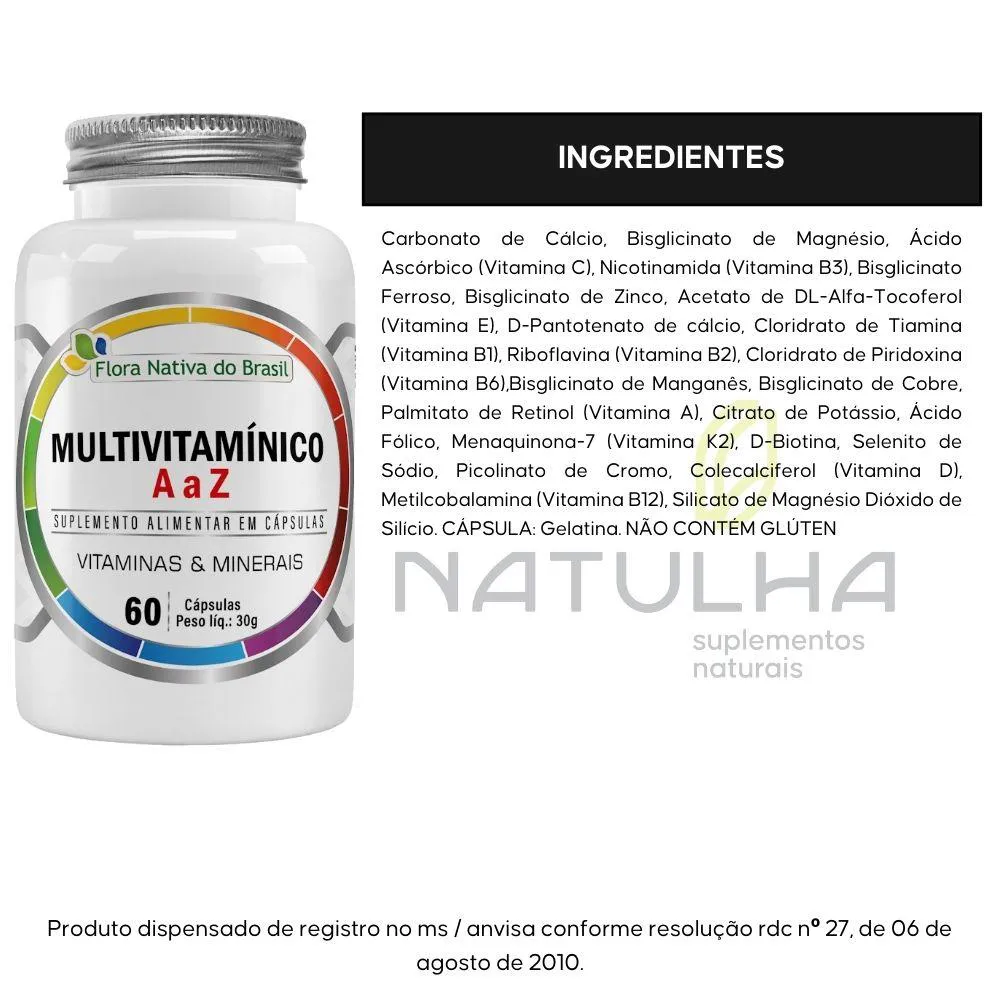 vitamina de a a z para que serve