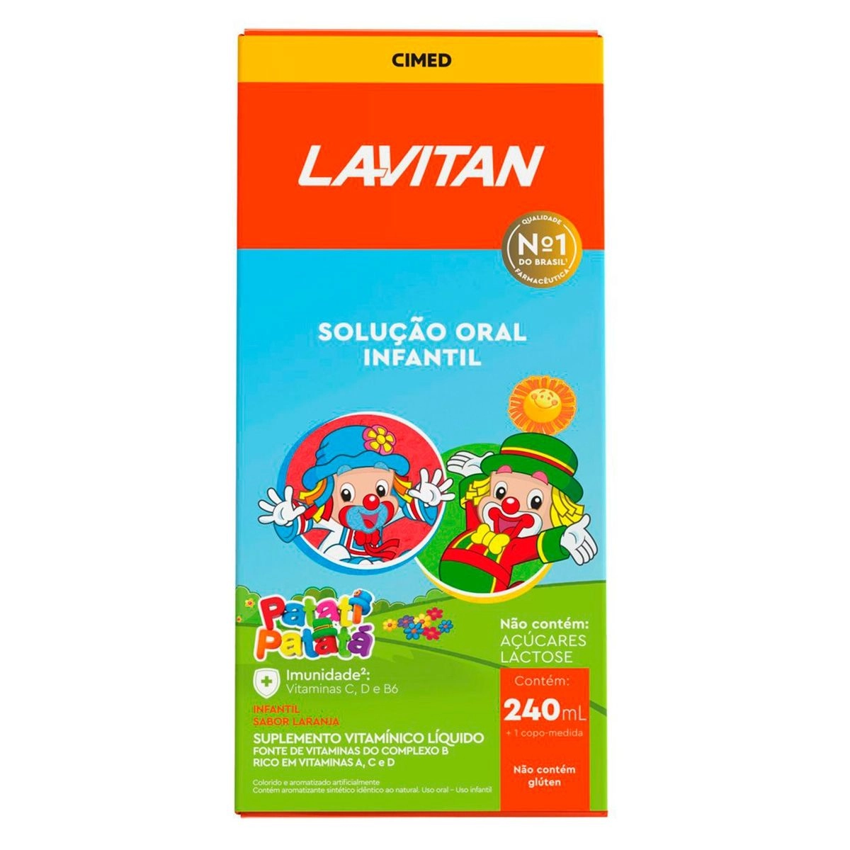 Lavitan Infantil Patati Patatá Sabor Tutti-Frutti Solução Oral 240ml