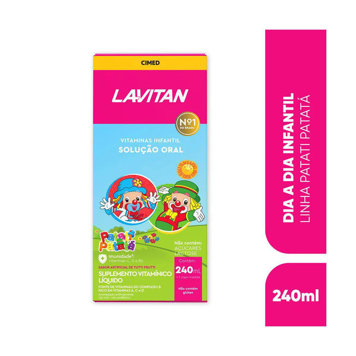 Lavitan Kids Tutti-Frutti 60 comprimidos mastigáveis