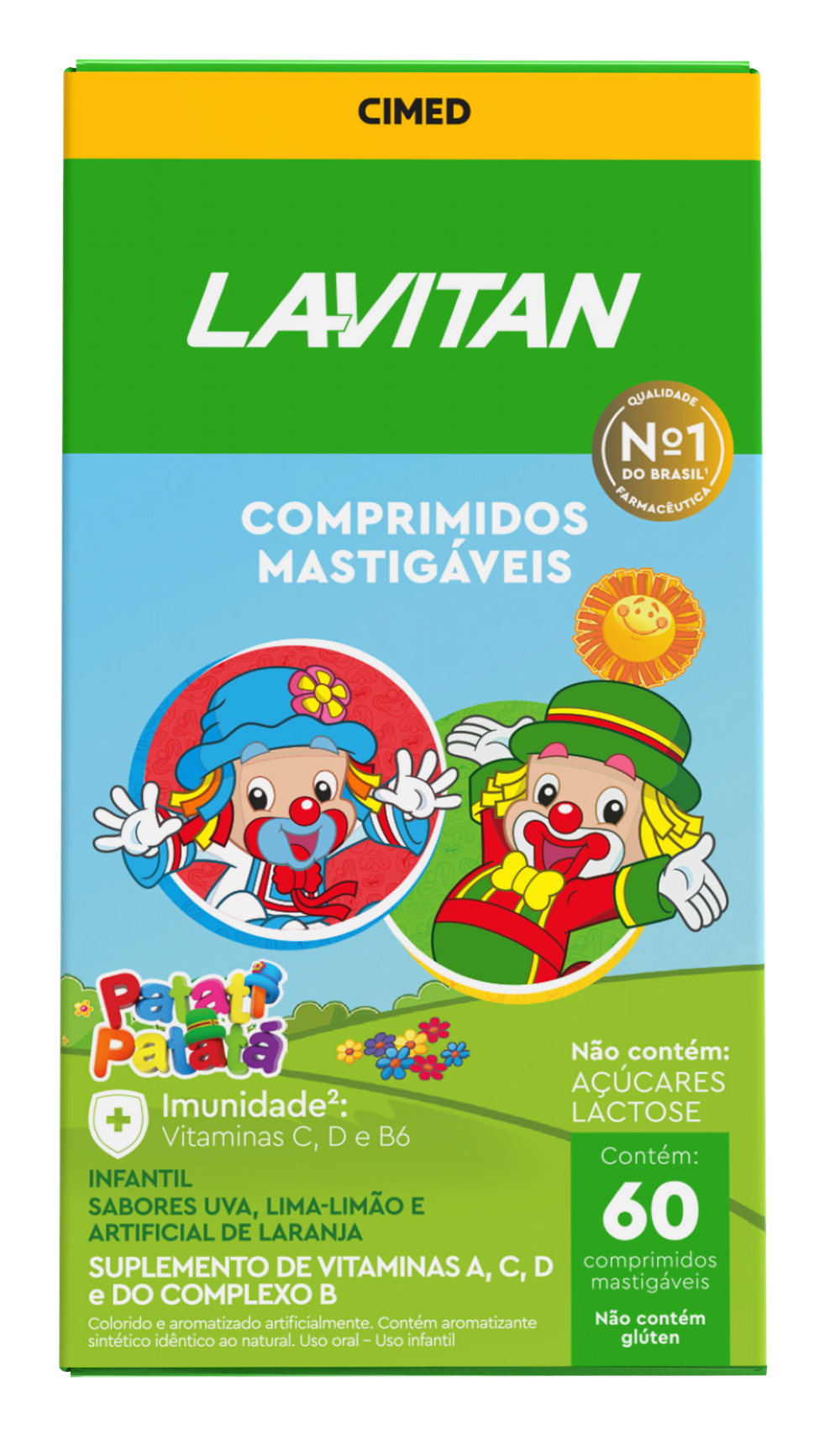 Vitamina Infantil Lavitan Solução Oral Tutti-Frutti Patati Patatá 240ml
