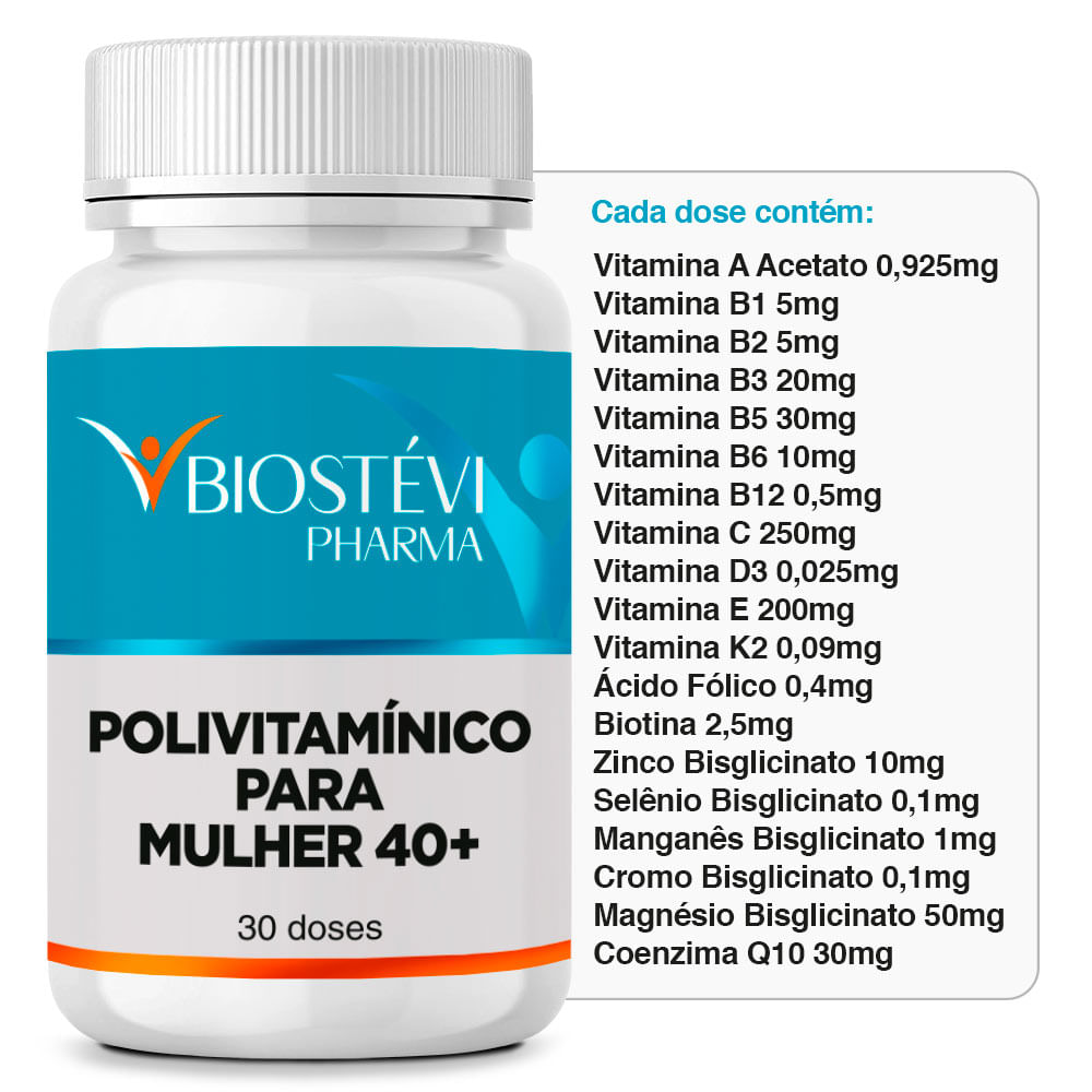 vitamina para mulher de 40 anos